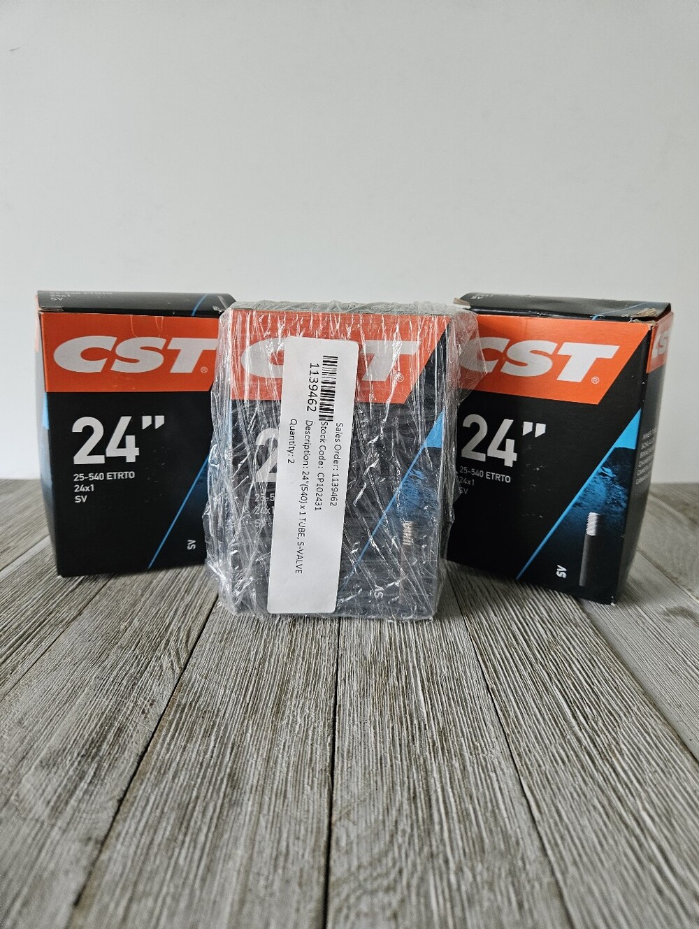 4 Pack CST 24" 25-540 ETRTO 24x1" SV Bicycle Inner Tubes (Quantity 4) New!Make